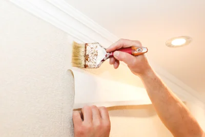 Pose de papier peint à Laneuvelle — revêtements muraux et toiles de verre